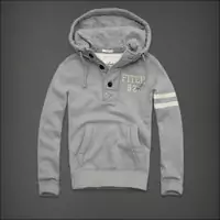 hommes giacca hoodie abercrombie & fitch 2013 classic x-8005 fleur grise